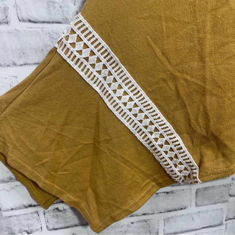 Beyond This Plane Handkerchief Hem Gold Tunic Medium - Picture 2 of 5